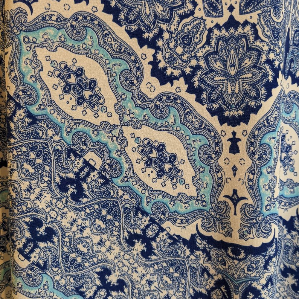 Show Me Your Mumu Blue & White Paisley Garrett Tank Sleeveless Dress - size S - Picture 3 of 9